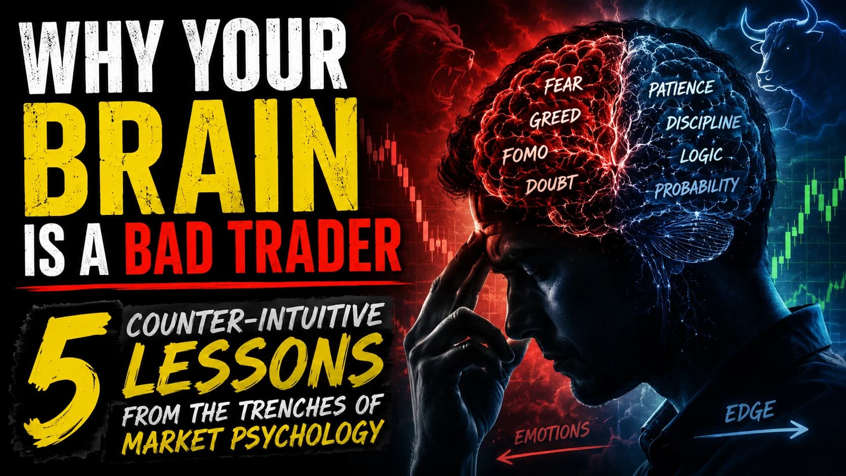 Why Your Brain is a Bad Trader: 5 Counter-Intuitive Lessons from the Trenches of Market Psychology